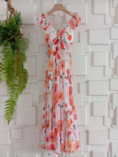 Summer Floral Long Maxi Dress